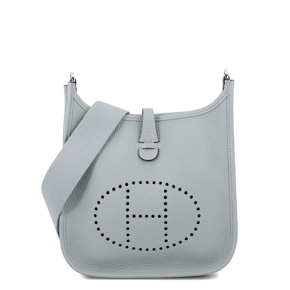Hermes Evelyne 3 Shoulder Bag, Size 23, Gris Pantin, Taurillon Clemence Leath...